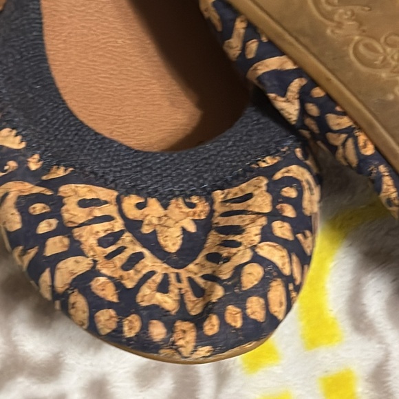 Size 7.5 Lucky Brand patterned ballet flat - unique print, hard to find - Picture 2 of 9